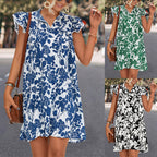 Damen Sommerliches Blumenkleid mit voluminösen Rüschendetails und komfortablem Schnitt R&B
