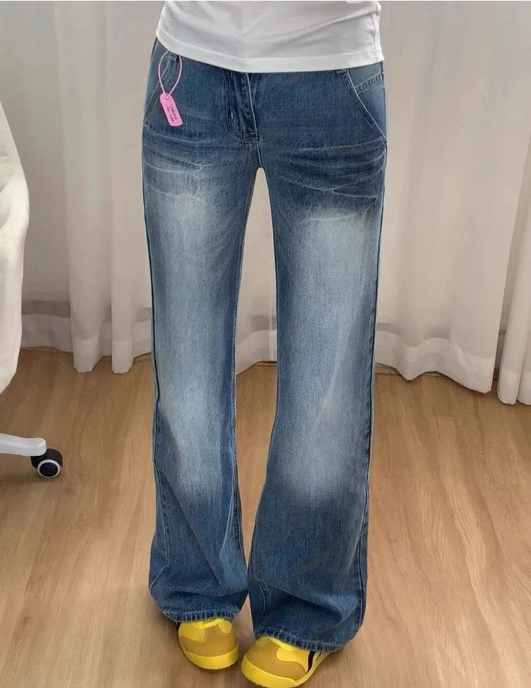 Damen Flared Jeans mit hohem Bund R&B