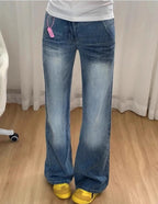 Damen Flared Jeans mit hohem Bund R&B