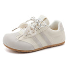 Damen modische Sneakers mit sportivem Veloursleder-Obermaterial und rutschfester Laufsohle R&B