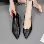 Damen Spitzen Ballerinas mit elegantem Blockabsatz R&B
