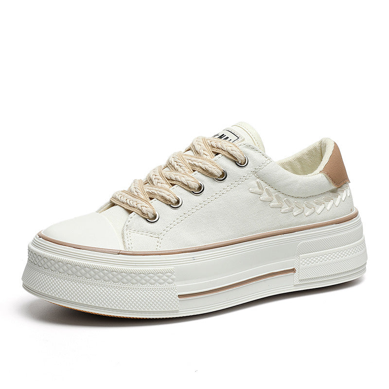 Damen Sneaker mit hoher Plateausohle und atmungsaktivem Obermaterial R&B
