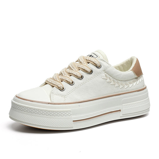 Damen Sneaker mit hoher Plateausohle und atmungsaktivem Obermaterial R&B