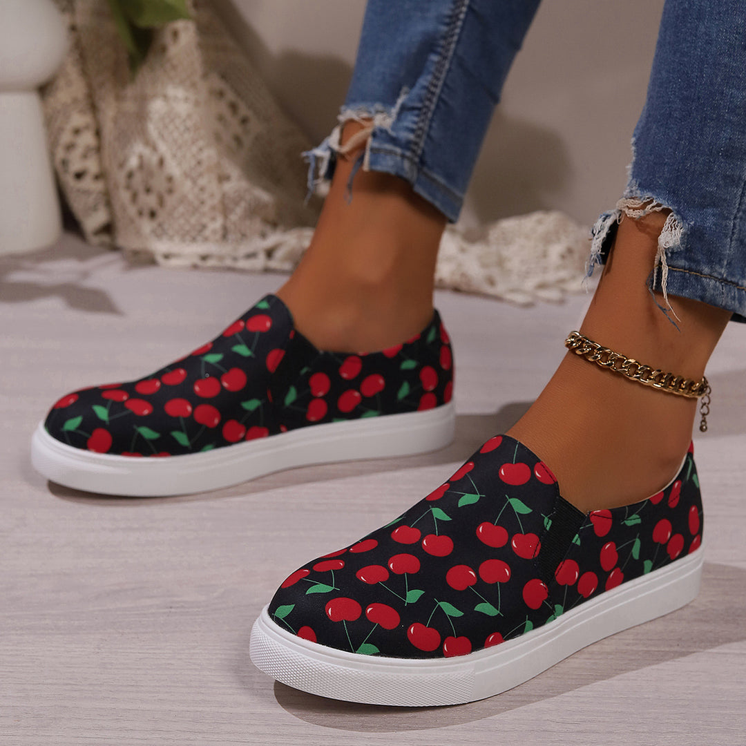 Damen Slip-On Sneakers mit fruchtigem Design R&B