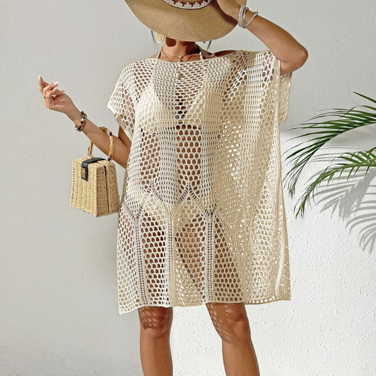 Damen eleganter häkel Strandüberwurf R&B