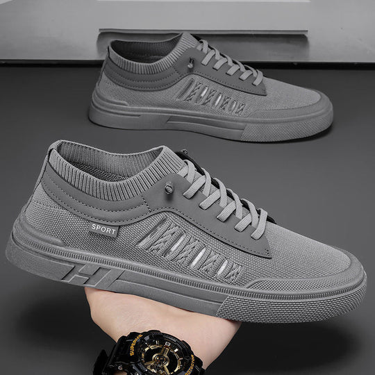 Damen modische Sneakers mit atmungsaktiver Oberflächenstruktur und dämpfender Sohle R&B