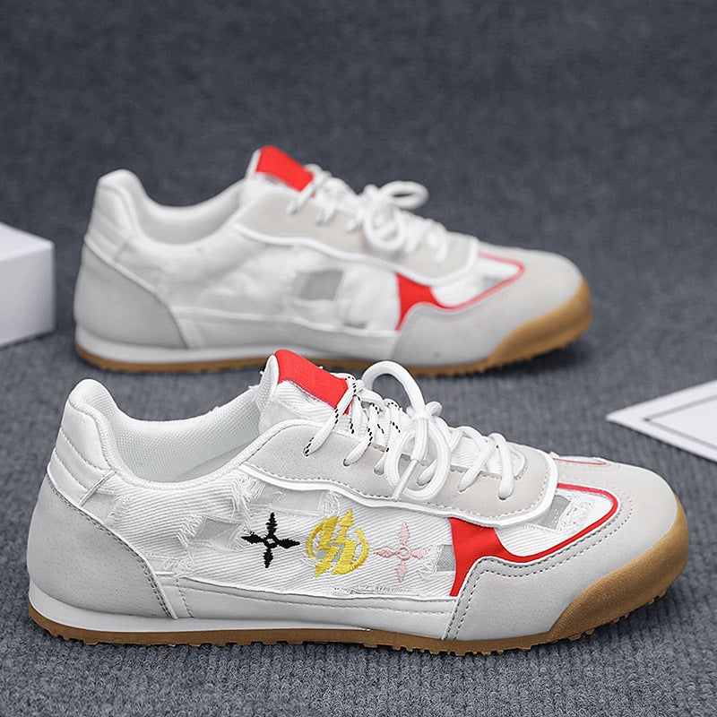 Damen Sportliche Sneaker mit atmungsaktiver Obermaterialstruktur und modischem Design R&B