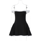 Damen Off-Shoulder Kleid R&B