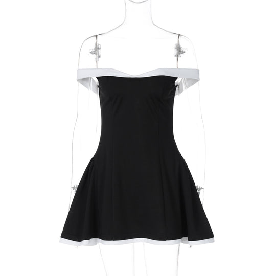 Damen Off-Shoulder Kleid R&B