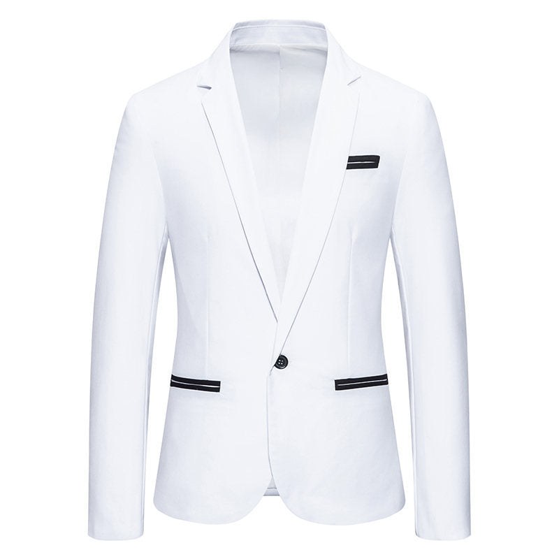 Herren Eleganter Blazer mit kontrastierenden Details