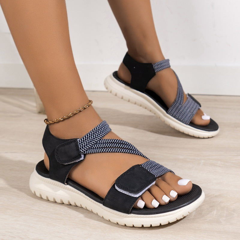 Damen Sportliche Riemchen-Sandalen mit ergonomischem Design R&B