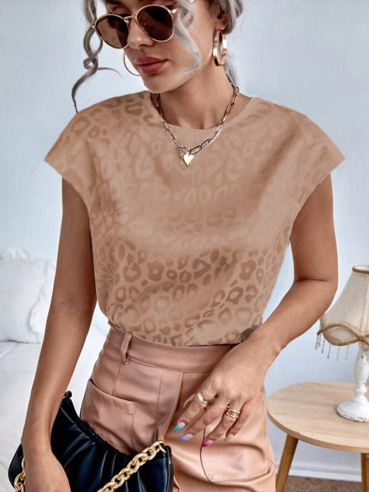 Damen T-Shirt mit modernem Leo-Print und lässigem Schnitt R&B