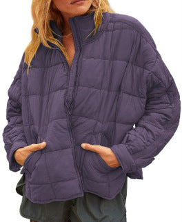 Damen Leichte Steppjacke mit hohem Kragen und praktischen Taschen R&B