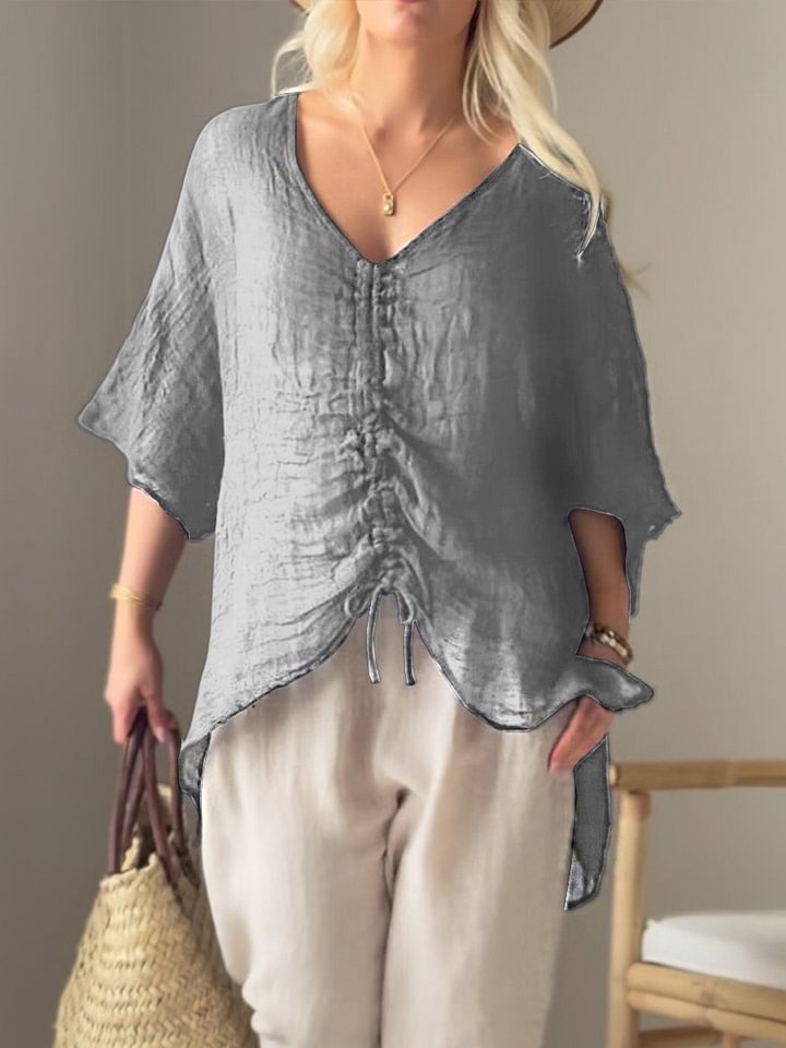 Damen leichtes, oversize Tunika-Shirt R&B