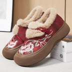 Damen Warm gefütterte Hausschuhe mit floralem Design R&B