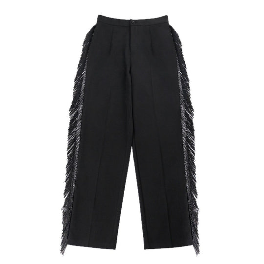 Damen Elegante Hose mit fransierendem Saum und körpernahem Schnitt R&B