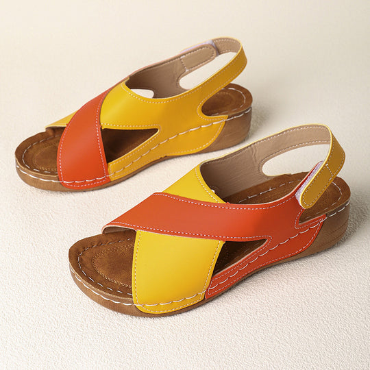 Damen Komfortable und elegante Clogs mit Kreuzriemen R&B