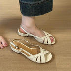 Damen Sandalen mit elegantem Kreuzriemen und komfortablem Fußbett