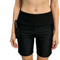 Damen Sportliche Shorts mit hohen Bund und Taschen R&B