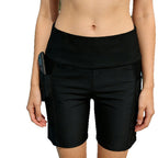 Damen Sportliche Shorts mit hohen Bund und Taschen R&B