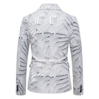 Damen modischer Blazer mit floralem Motiv