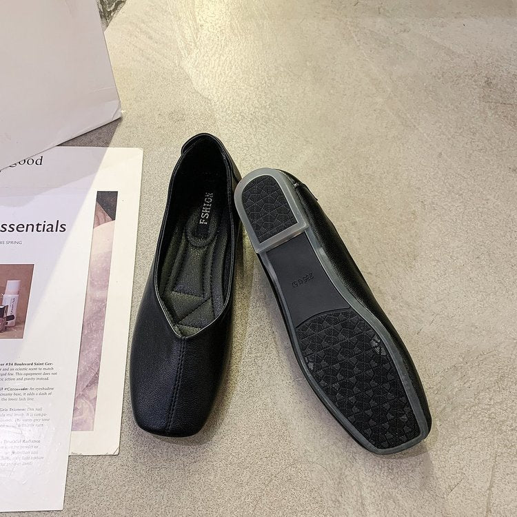 Damen elegante Ballerinas mit geschwungenem Schnitt und flexiblem Fußbett R&B