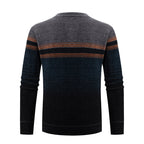 Herren modischer Pullover mit einzigartigem Strukturdesign und mehrfarbigem Muster