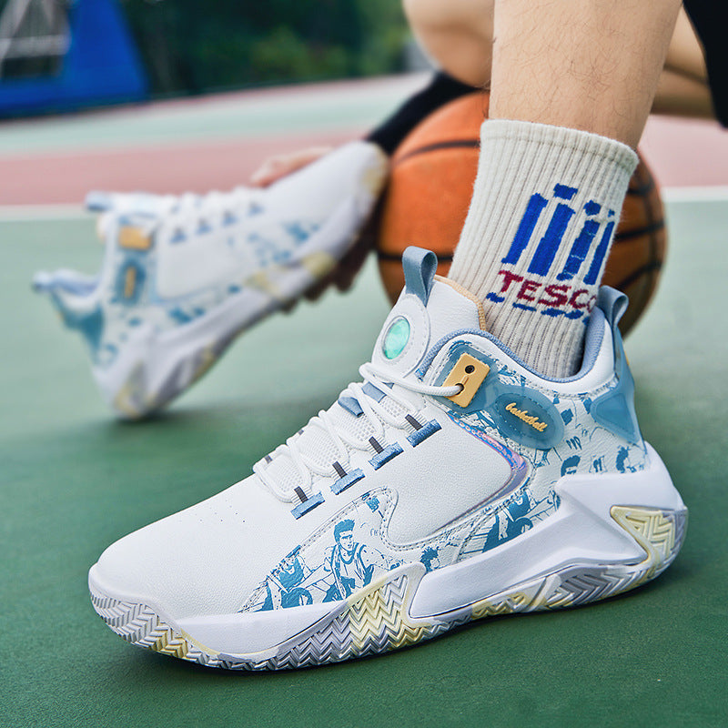 Damen Sportliche Basketball-Sneaker mit atmungsaktiver Oberflächenstruktur und dynamischer Dämpfungstechnologie