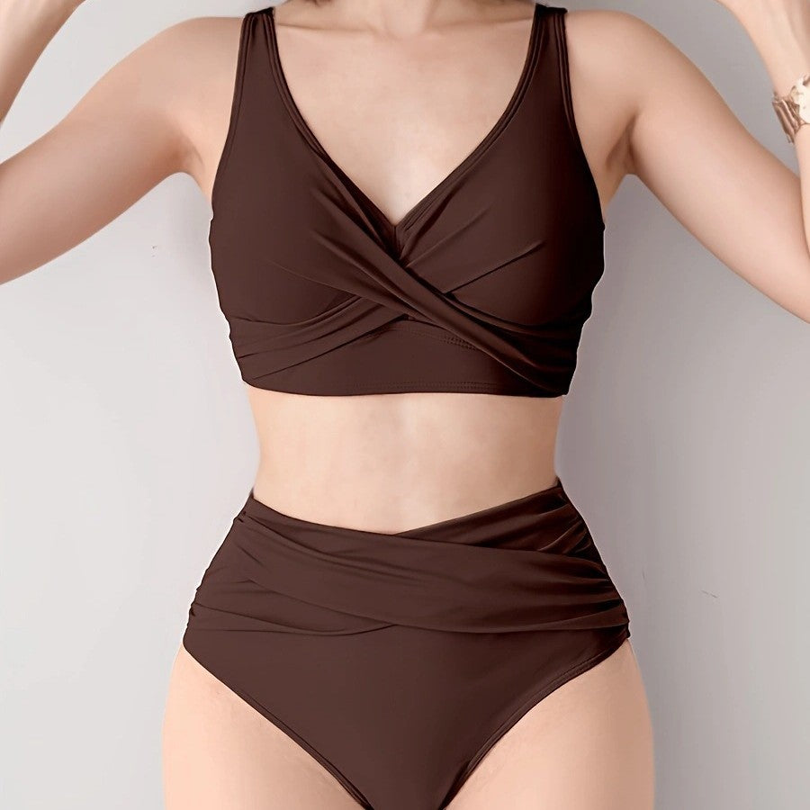 Damen Hochwertiges Wickel-Bikini-Set R&B