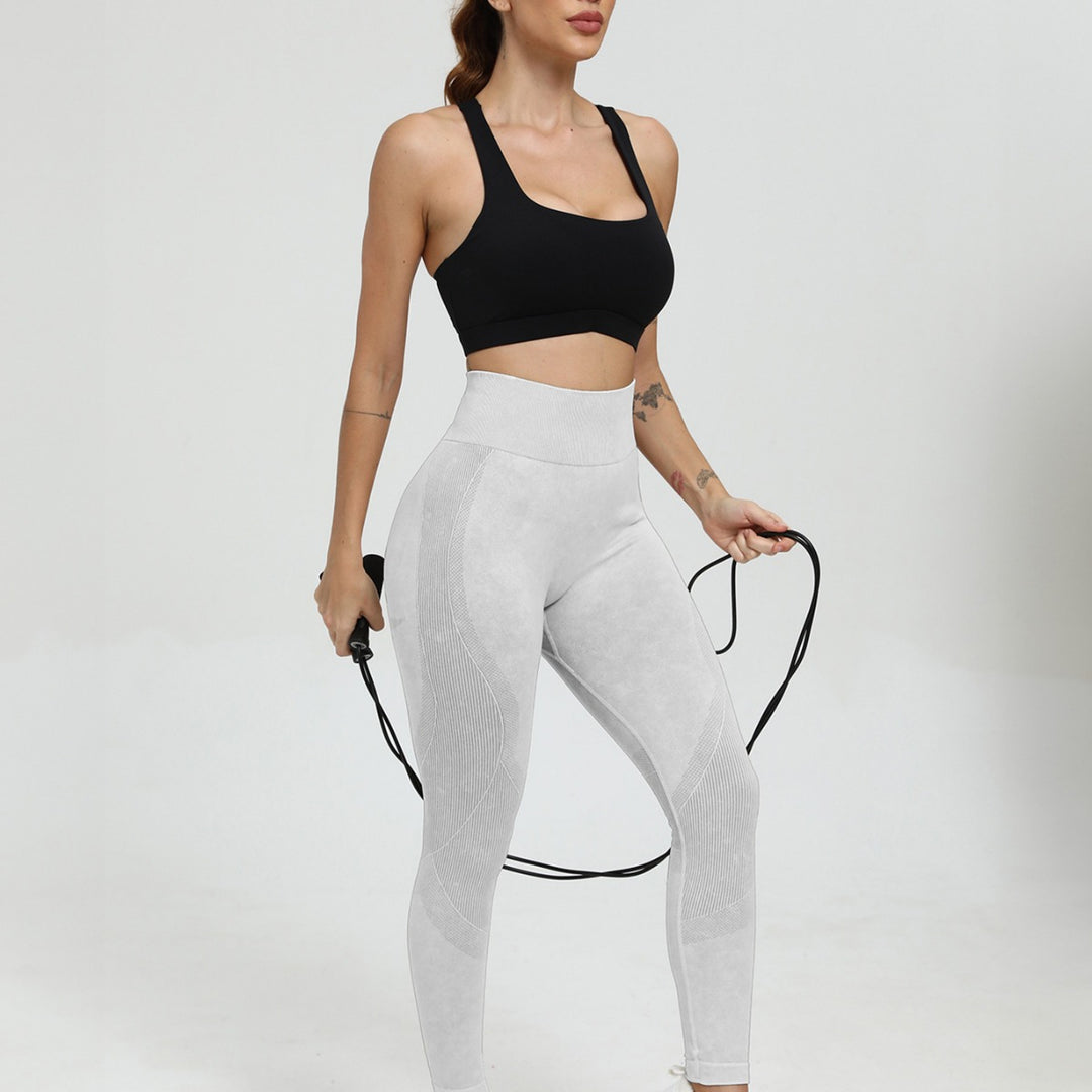 Damen Hochwertige Sportleggings mit hohem Bund R&B