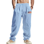 Herren Freizeithose mit elastischem Bund und praktischen Seitentaschen R&B