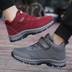 Damen Wanderstiefel mit rutschfester Profilsohle und verstellbarem Klettverschluss Heidi Mode