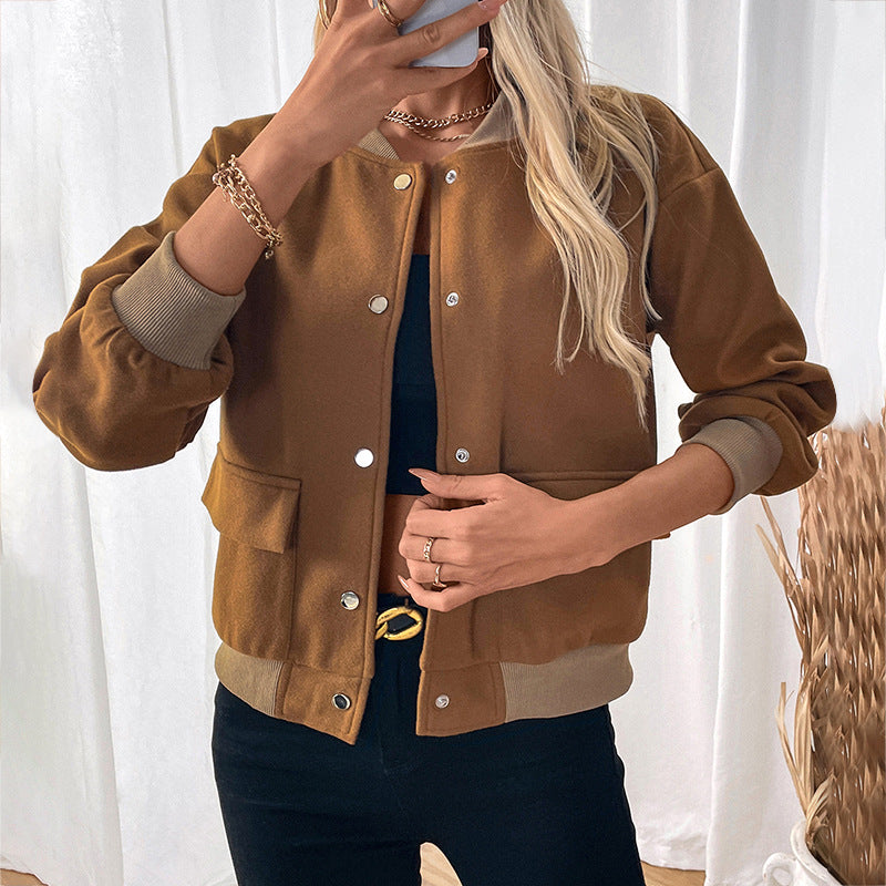 Damen Sportliche Collegejacke R&B