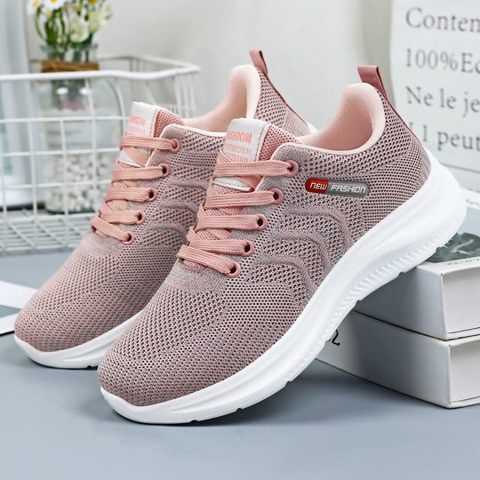 Damen Sportliche Freizeit-Sneaker mit atmungsaktiver Mesh-Oberfläche und dämpfender Sohle R&B