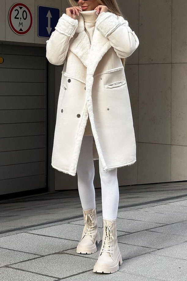 R&B | Fleece Futter Wildledermantel