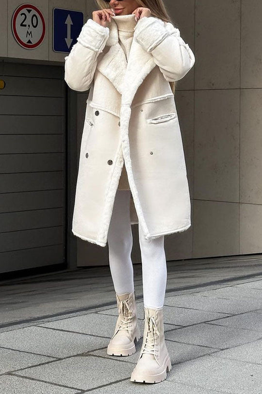 R&B | Fleece Futter Wildledermantel