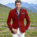 Herren eleganter Samtblazer im modernen Look