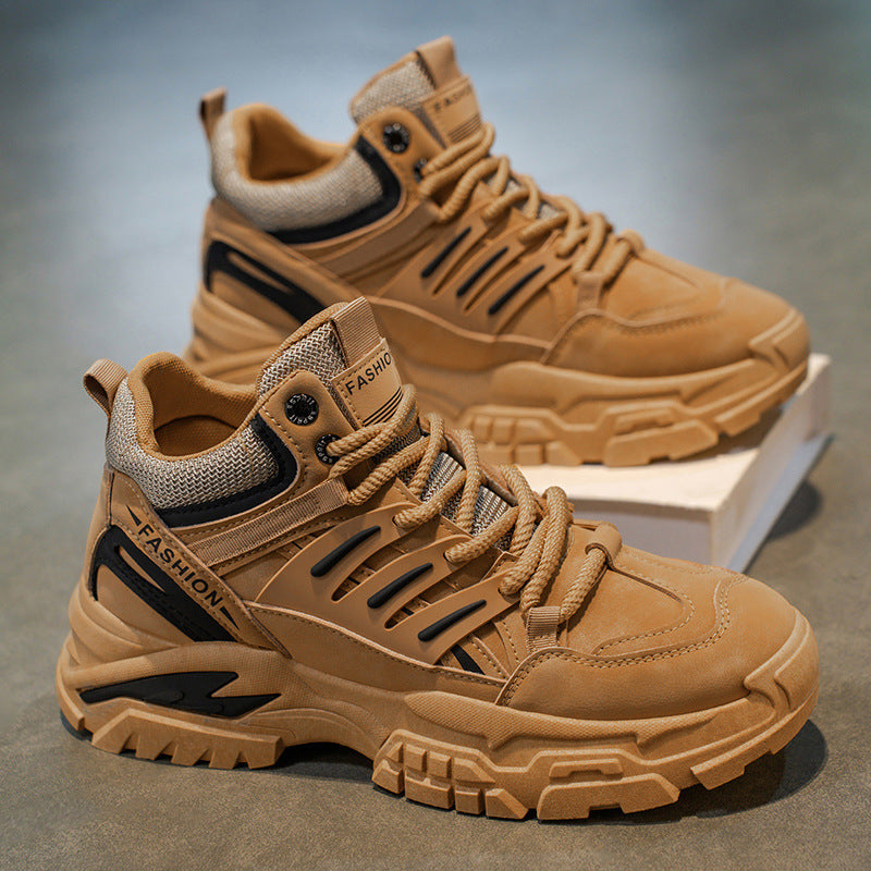 Damen Hochtop Sneakers mit robustem Design und stylischem Mesh-Einsatz