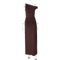 Damen Elegantes Wickelkleid mit gerafftem Einsatz R&B