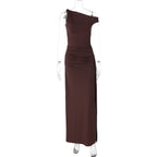 Damen Elegantes Wickelkleid mit gerafftem Einsatz R&B