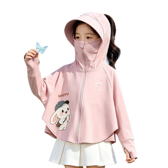 Damen UV-Schutzjacke mit Kapuze und leichtem Baumwollmaterial R&B