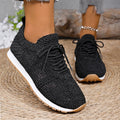 Damen Atmungsaktive Freizeitsneaker mit floralem Netzdesign R&B