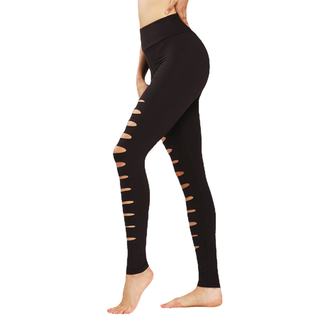 Damen Sportleggings mit aufregenden Cut-Outs und hohem Bund R&B