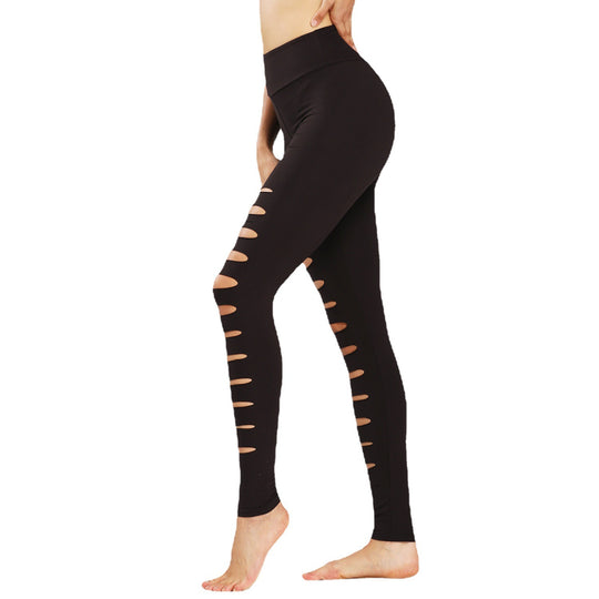 Damen Sportleggings mit aufregenden Cut-Outs und hohem Bund R&B