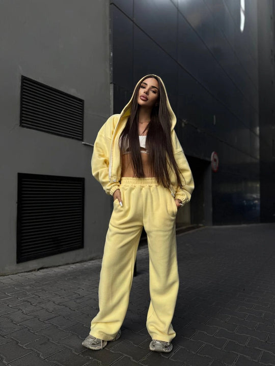 Damen Urbaner Oversized Jumpsuit mit Kapuze R&B