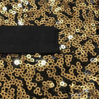 Herren Glitzernde Festtagsweste mit schimmerndem Paillettenmuster R&B