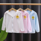 Unisex nan Kinder leichte Kapuzenjacke mit atmungsaktivem Meshstoff und durchgehendem Reißverschluss  R&B