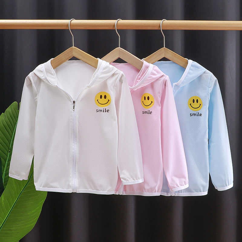 Unisex nan Kinder leichte Kapuzenjacke mit atmungsaktivem Meshstoff und durchgehendem Reißverschluss  R&B