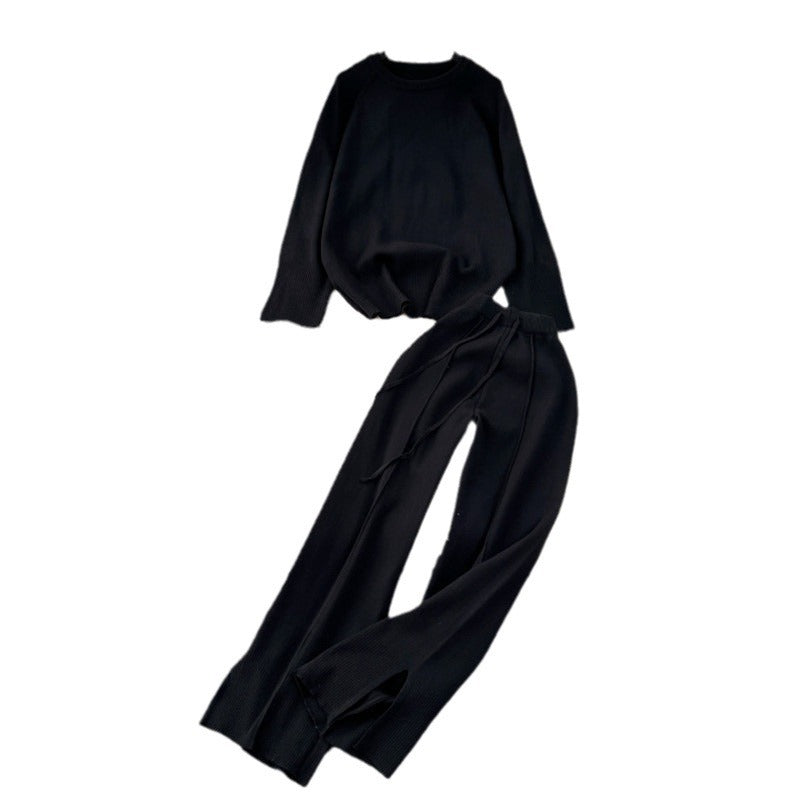 Damen kuschelige und stylische Strickkombination R&B