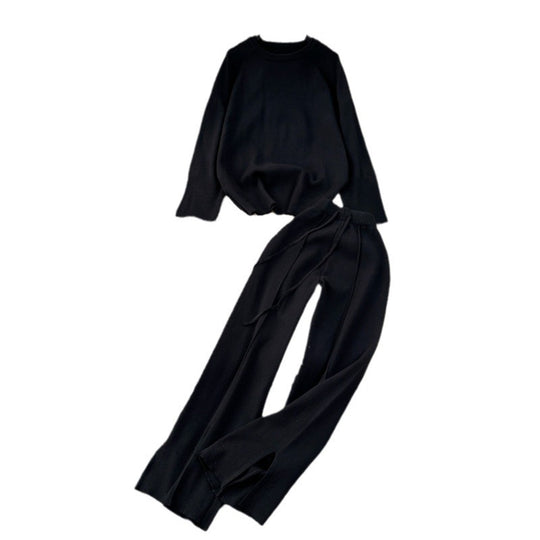 Damen kuschelige und stylische Strickkombination R&B